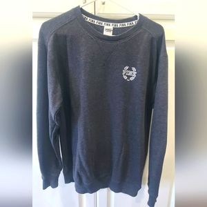 Victoria's Secret PINK Grey Sweatshirt With Emblem Logo, Size S